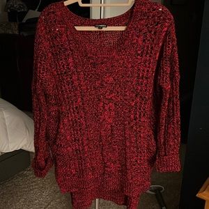 Express red knitted sweater